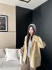 2025 New High-End Elegant Khaki Woolen Blazer Women, Loose Fit, Slimming, Unique And Versatile For Autumn_ecoleips.com