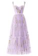 Women's Clothing New Mesh Evening Dress Suspender Sexy Dress Prom Party Dress_ecoleips.com