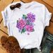 European And American Cross-border Foreign Trade Wholesale Women's Floral Round-neck Plus-size Short-sleeve T-shirt Tops_ecoleips.com