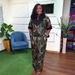 African Plus-size Women's Clothing, European And American Cross-border Satin Sequin Long Robe, Foreign Trade_ecoleips.com