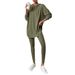 2026 Autumn/Winter European And American Cross-Border Women's Loose Hooded Long-Sleeve Casual Pants Ribbed Set_ecoleips.com