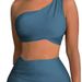Women's Clothing Swimsuit Split Bikini Solid Color One Shoulder Swimsuit Female Piece Set_ecoleips.com