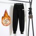 Retro Half-Zip Fleece Hoodie & Harem Pants Set (S-3XL, Unisex Winter Lounge Wear With 70% Cotton Comfort)_ecoleips.com