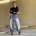 Women's Clothing Women's Denim Jeans Cross-Over Design Deconstructed Layered Washed For Formal & Casual For Women_ecoleips.com