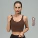 Women's U-Back Seamless Sports Bra With Built-In Pads - 5a Antibacterial, Breathable & Nude Feel Yoga Top For Running, Fitness (14 Colors)_ecoleips.com