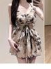 New Women's Retro Conservative Swimsuit Covers Tummy Slimming One Piece Backless Beach Skirt Style Flat Shoulder For Hot Springs_ecoleips.com