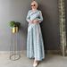 New Women's Fashion Design Striped Waist Long Dress French Splicing Long Dress_ecoleips.com