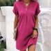 Women's Solid Color Coat Pullover Casual Button Dress Comfortable New Style Clothing_ecoleips.com