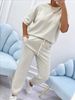K Fashion Casual Pants Set For Women. No Necklaces Or Other Accessories_ecoleips.com