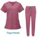 Women's Clothing Washing Clothes, Operating Room Isolation Clothes, Work Clothes, Short Sleeved Female Doctors, Long Sleeved Doctor Clothes_ecoleips.com