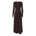 Hot-Selling Women's Fashion 2025 Summer New Fashionable Elegant Slim Waist Long Sleeve Dress Wholesale_ecoleips.com