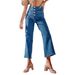 2025 Autumn New European And American Cross-Border Button Stretch Jeans Women's High Waist Elegant Slimming Washed_ecoleips.com