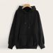 Solid Color Blank Version Hooded Sweater Women's Autumn And Winter New Loose Fleece Thickened Long-sleeved Top_ecoleips.com