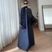 Muslim Outerwear New British Retro Motorcycle Embroidered Jacket Long Robe Trench Coat Polyester Muslim Outerwear For Women_ecoleips.com
