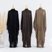 Elegant Turkish Batwing Sleeve Fringe Maxi Dress - Flowy Bohemian Long Dress With Tassels For Women_ecoleips.com