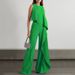 Women's Clothing solid color fashion temperament vest high waist wide leg pants women's irregular zipper jumpsuit _ecoleips.com