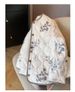 Floral Quilted Jacket – Oversized Longline Coat With Detachable Scarf (S-2XL, Lightweight Polyester Fill)_ecoleips.com