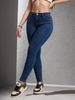 High Waisted Mid-Waisted Denim Jeans New Style Women's Regular Fit Solid Color England Fashion Spring/Autumn_ecoleips.com