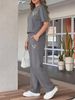 Women's Casual Everyday Set Heart Print T-Shirt Elastic Waist Loose Fitting Trousers Spring Summer Collection_ecoleips.com