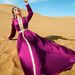 Rose-Red Epaulets Long Dress, Large Skirt, Court-Style Party Dress_ecoleips.com