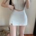 Women's Clothing New High Waist Hot Girl Miniskirt A Line Retro V Waist Skirt_ecoleips.com