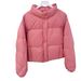 Women's Short Puffer Jacket With Stand Collar, Oversized Cotton-Padded Coat, Casual Winter Outerwear For Petite & Plus Size_ecoleips.com