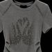 Women's Clothing Summer New Heavy Industry Swan Hot Diamond Gray Short Sleeved T Shirt Women's Ice Silk Breathable Shoulder Niche Top_ecoleips.com