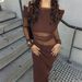 Diyun European And American Elegant Off-Shoulder Sleeve Mesh Long Dress Women's Fashion 2025 Autumn Winter_ecoleips.com