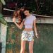 Women's Clothing Spot Skims Straight Shoulder Modal Sports T Shirt Female Nude Elastic Texture Waist Basic Round Neck Hot Girl Top_ecoleips.com