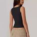 Women's Clothing Camisole Vest Hot Girl Fashion Camisole Style Autumn Square Collar Top Milk Silk_ecoleips.com