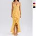 Summer Floral Lace Trim Slip Dress High-Low Hem Long Dress with Adjustable Straps for Women Sexy Style_ecoleips.com