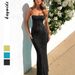 Women's Clothing Y2k Sexy Style Suspender Lace Hollow Long Skirt Dress_ecoleips.com
