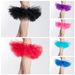 Adult Sexy Half Mesh Puff Tutu Short 5-Layer Gauze Cake Performance Skirt_ecoleips.com