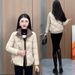 girl Fashion For Women, Short Style, 2024 Winter New Slim Fit Stylish Button Thickened Small Cotton Coat Jacket_ecoleips.com