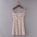 Cross-border 2018 Summer French Floral Print Spaghetti Strap Off-Shoulder Short Slim-Fit Backless Dress For Women_ecoleips.com