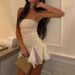 Summer New Arrival Women Fashion Sexy Pure Aesthetic Wrap Bust Backless Dress Casual Daily Evening Party Dress_ecoleips.com