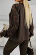 Elegant Lace Trim Round Neck Long Sleeve Blouse For Women - Breathable Polyester Blend, Classic Solid Colors (White, Black), S-XXL_ecoleips.com