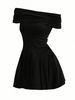 2026 Pure Passion Windy Dew Collarless Dress - Summer New Style - V-Neck High-Waist Short Skirt_ecoleips.com