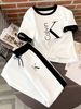 Women's Clothing Women's Spring Casual V Neck Irregular Top Wide Leg Button Design Pants Two Piece Suit_ecoleips.com