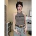 Purely Desirable Hot Girl Outfit: Halter Neck Camisole For Women, Summer Outerwear, Embroidered Lettering, Slim-fit_ecoleips.com