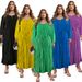 Women's Clothing Plus Size Long Sleeved Dress Autumn Open Chest Zipper Clothing_ecoleips.com