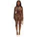 Women's Clothing Women's Leopard Print Slim Fit Cropped Pants Set High Neck Long Sleeved Top Fashion Autumn Winter_ecoleips.com