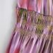 Tie-Dye Print Wrap Waist Slip Dress, Flattering Bodycon Midi Dress With Adjustable Tie, French Style Elegance For Women_ecoleips.com