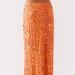 Elegant Sequin Maxi Bodycon Skirt With Floral Embroidery, Women's Formal & Party Long Pencil Skirt (Blue, Pink, Green, Hot Pink, Orange)_ecoleips.com