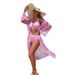 Women's Clothing Multi Color Printed Bikini Swimsuit Sexy Three Piece Women's Clothing Swimwear_ecoleips.com
