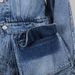 K Personalized Street Style Jacket, New Fashionable Ruffle Edge Single Breasted Lapel Three-dimensional Denim Jacket For Women_ecoleips.com