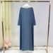 Cross-border Foreign Trade European And American Dubai Elegant Long Middle Eastern Turkish Arab Patchwork Women's Robe_ecoleips.com