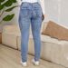 K Women's Fashionable Low-Waist High-Elastic Denim Jeans With Side Pockets And Gathered Details For A Slimming And Trendy Office Look_ecoleips.com