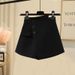 Plus Size Women's Autumn Suit Set | Tapered Waist Blazer & High-Waist Shorts (Chic, Versatile & Flattering Fit)_ecoleips.com