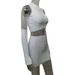 Women's Clothing Navel Baring Sleeveless Vest Knitted Hip Skirt Suit_ecoleips.com
